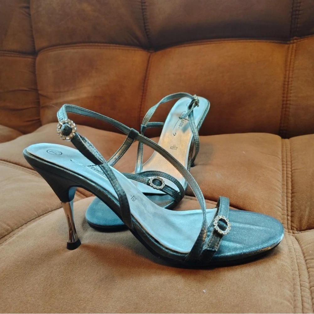 Spoiled Rotten Ladies Metallic Strappy Heels